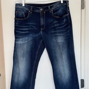 Buffalo David Bitton Driven-X Straight Stretch Blue Jeans Denim Mens 36x30